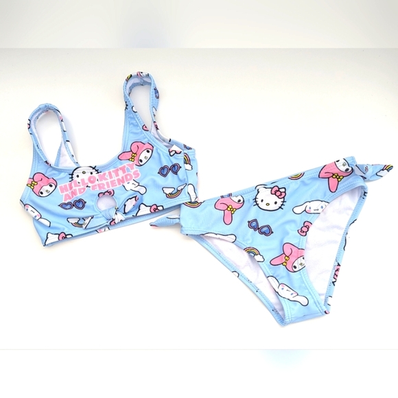 🔷NWOT Hello Kitty & Friends Girls (Small/6) Bikini/2 Piece Bathing/Swim Suit - Picture 11 of 16